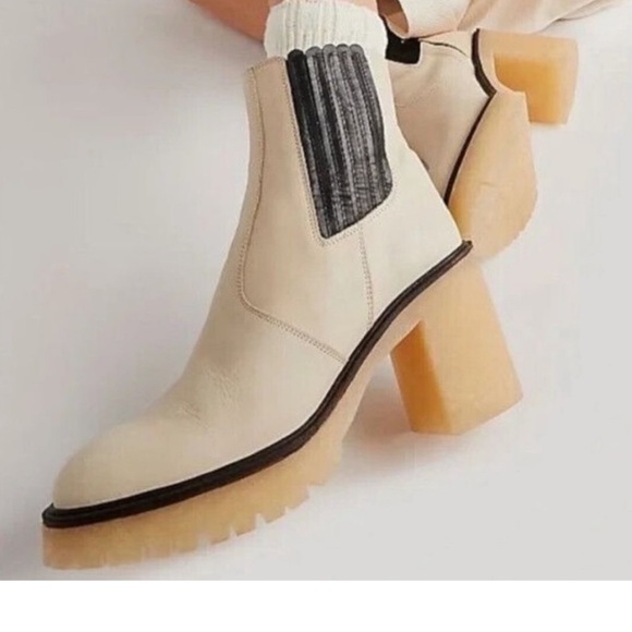 Chunky Heel Free people leather boots - Picture 8 of 17